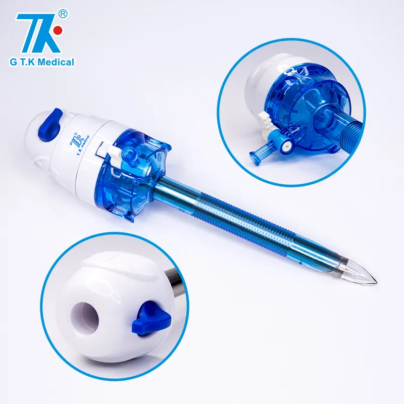Instruments chirurgicaux réutilisables de haute qualité, trocarts laparoscopiques pour la chirurgie endoscopique, ensemble de 5mm et 10mm