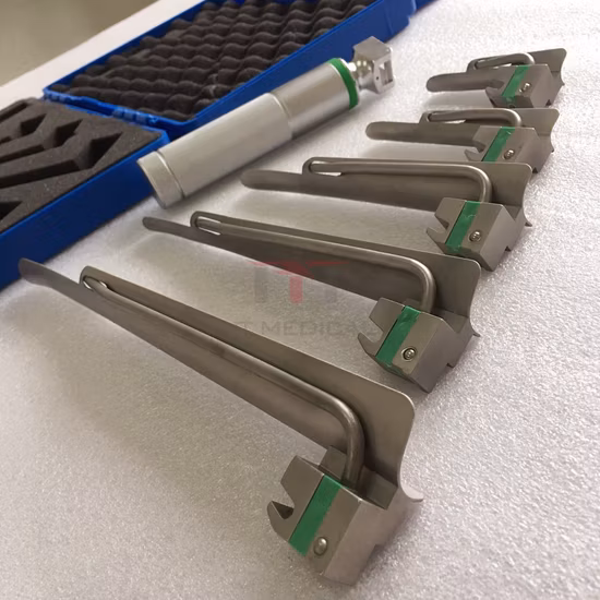 OEM Ent Anorectal, ensemble de laryngoscope d'urologie équipement médical réutilisable lames chirurgicales endoscopie Vet3113