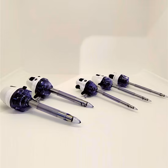 Instrument médical jetable utilisant pour le trocart optique d'endoscope de chirurgie abdominale